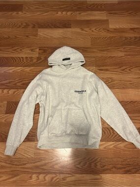 ESSENTIALS Light Heather Gray Pullover Hoodie